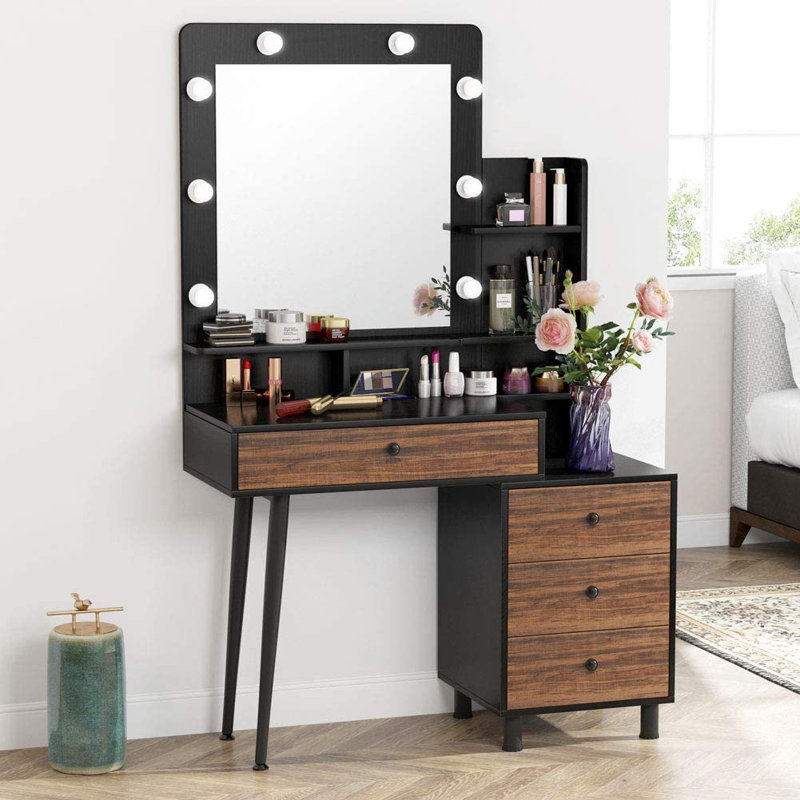 Ensemble coiffeuse avec miroir Manus