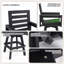 Outdoor Swivel Bar Stools, Patio Bar Chair With 360° Swivel & Ladderback-130569880