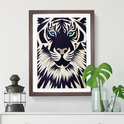 Tiger No.4 Abstract - Framed Print