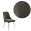 Chaise d’appoint rembourrée en gris fratessa