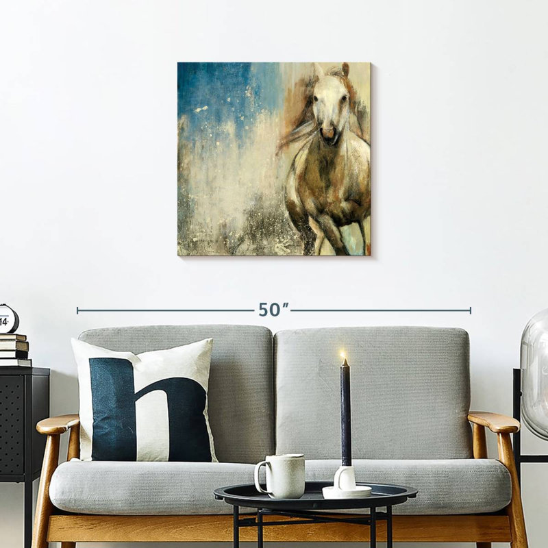 Cheval sauvage Crowle, H 24 po x l 24 po