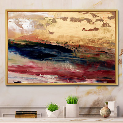 Organique formes en orange rose et noir liquide Art II - art moderne et contemporain sur toile