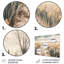 «Yellow Beige Natures Impression Jonquille», ensemble d'art mural floral en métal