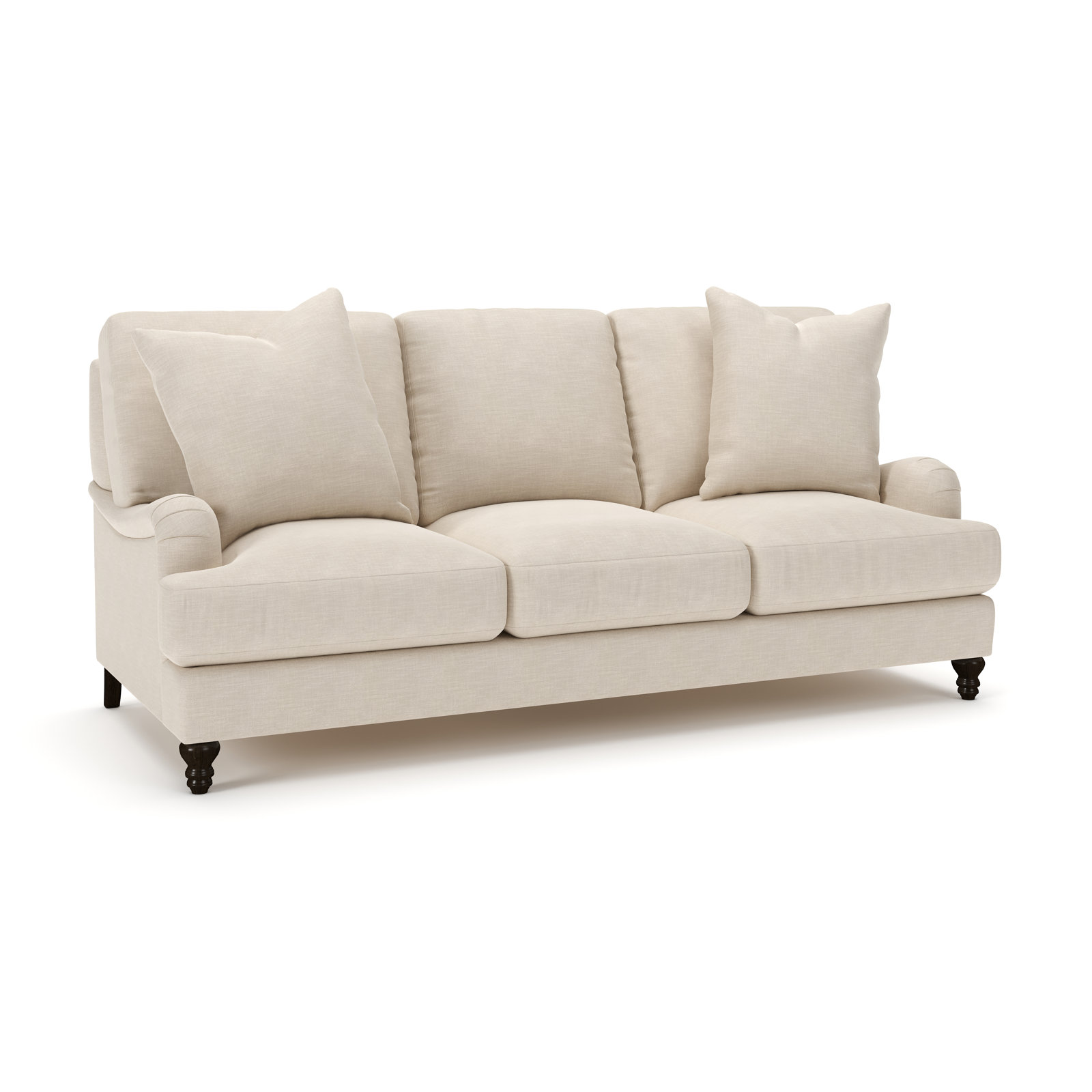 Walters 88'' Sofa, Conversation Ivory Basketweave
