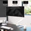 Support pour écran de bureau blanc VIVO Ultrawide avec bras à ressort pneumatique