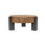 Table basse ronde avec rangement caché et 3 pieds blocs-846219200