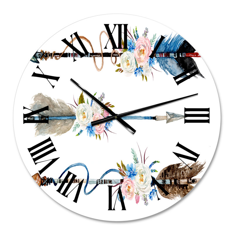 Horloge murale bohème et éclectique, Moyen