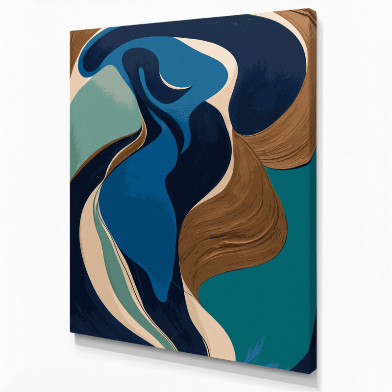 Art mural abstrait sur toile 42, H 14 po x l 11 po