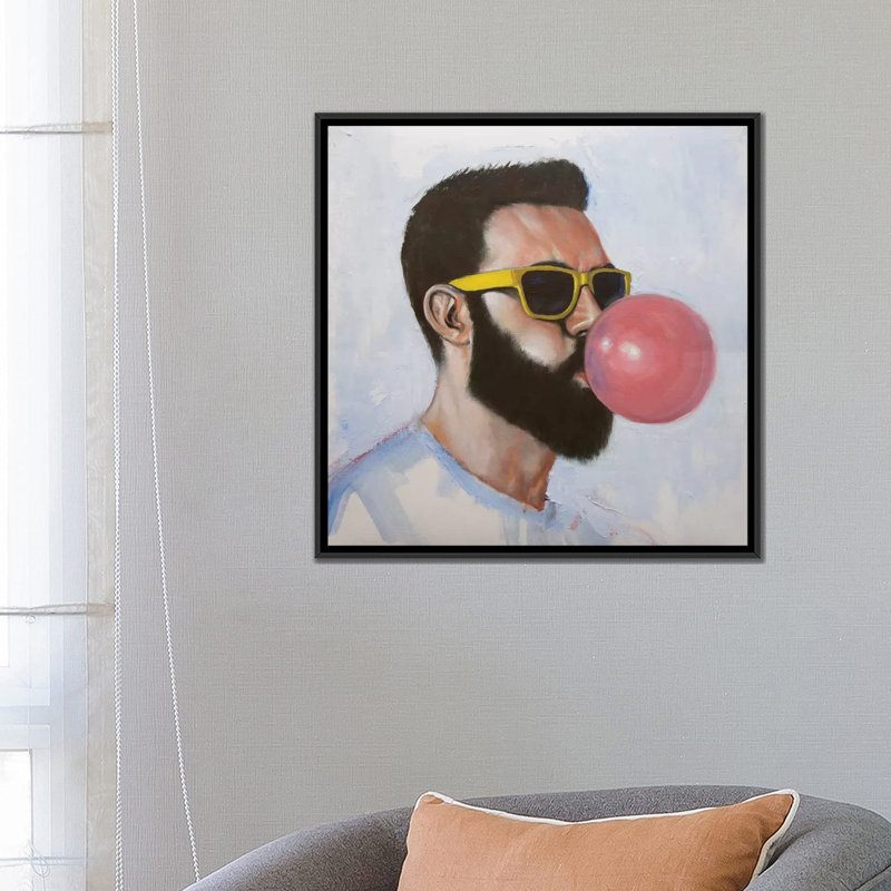« a été intercepté voler » par alexander grahovsky, impression sur toile tendue, H 18 po x l 18 po x P 1,5 po, Pas de tapis