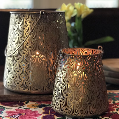 Grand Tour Golden Candle Lanterns
