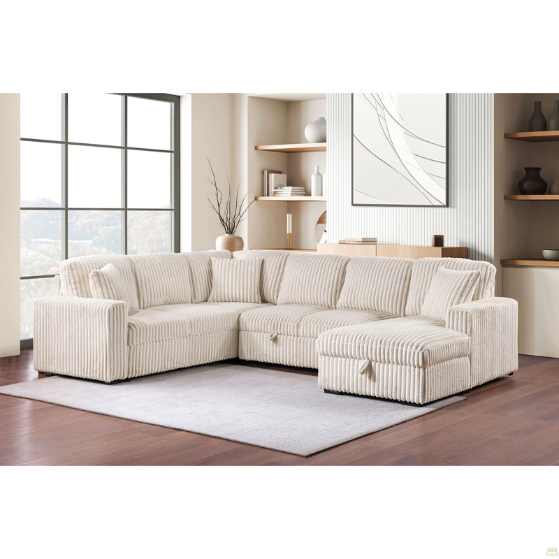 Thurston Camel Storage Sectional Sofa