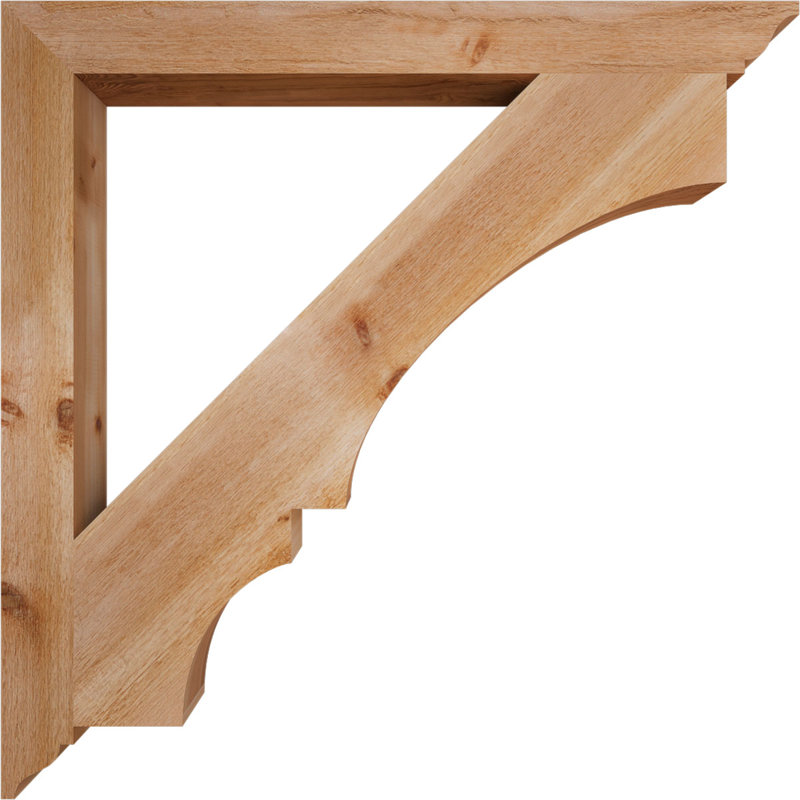 Support traditionnel Balboa, Cèdre rouge de l'Ouest brut, H 44 po x l 4 po x P 44 po