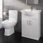 Shelette 65 mm Freestanding Single Vanity with Euro Ceramic Basin