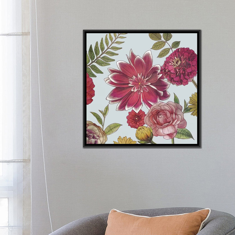 " Veranda I " by Edward Selkirk, 18" H x 18" W x 1.5" D, Black Framed Canvas, No Mat