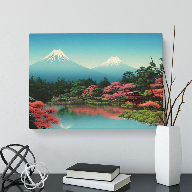 Traditional Japanese Mountains Vol.1 - Wrapped Canvas, 40cm H x 60cm W x 3cm D