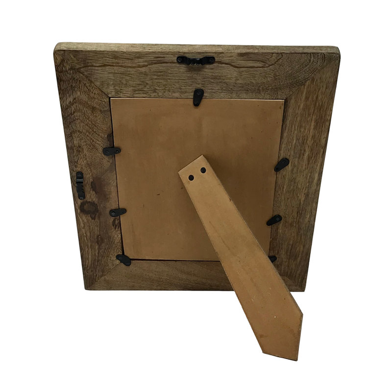 Brown and White Single Picture Frame, 8" x 10"