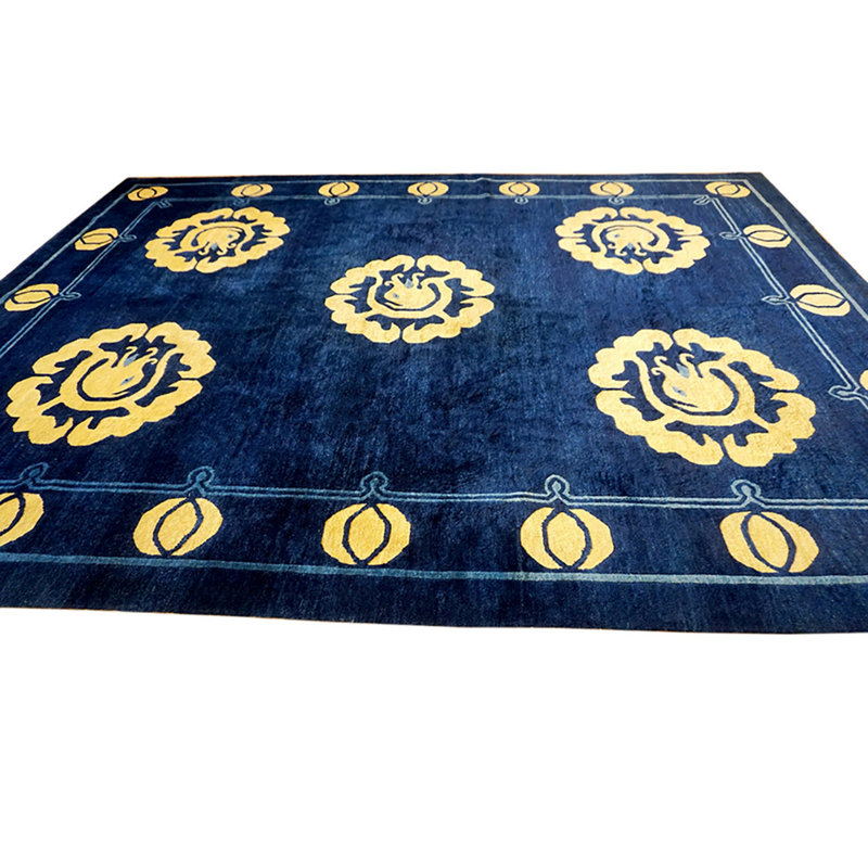 Tapis noué à motif géométrique antique chinois