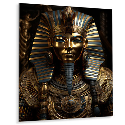 Egypt Golden Pharaoh - Egypt Metal Prints