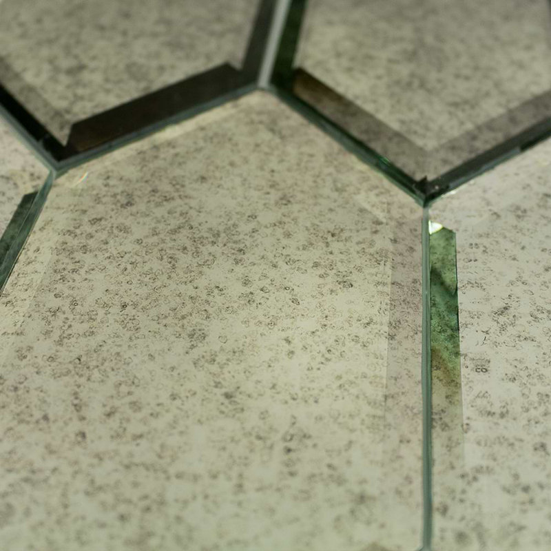 Paris 8x4 Beveled Hexagon Mirror Tile