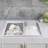Household Stainless Steel Laundry Sink With Washboard