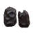 Ember Root Teak Sculpture, Set/2