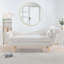 Chaise longue avec accoudoirs à volutes