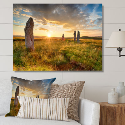 Pierres debout sur toile