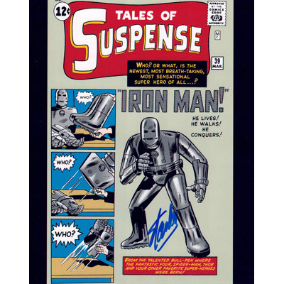 Stan Lee Signed Tales of Suspense #39 Iron Man First Appearance 8" x 10" Autographed Photo Marvel Comics Historic Collectible (10" x 8") – Autographed Memorabilia Display – Authentic Signed Collectible