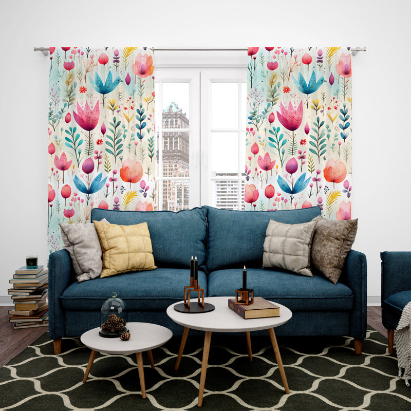 Yussuf Room Darkening Curtain Pair, 56" W x 78" L