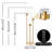 10pcs  Metal Candlestick Holder With Acrylic Lampshade 34in Tall-1105768362