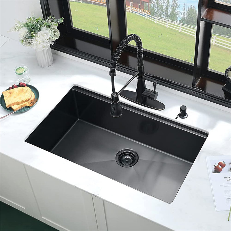 Évier de cuisine encastrable avec accessoires L 32 po x l 19 po Workstation