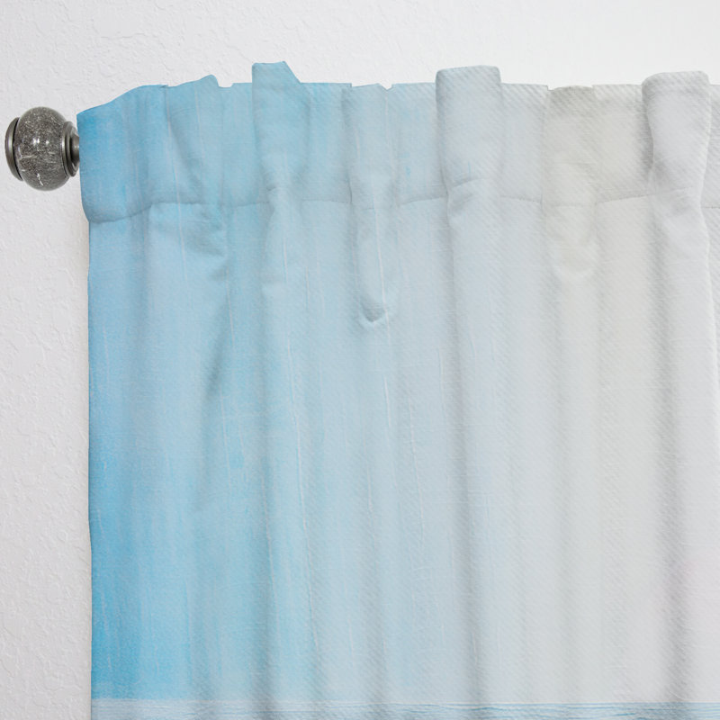 Rideau moderne - obscurcissement de chambre en velours - Edinburg Blue Spectral Solitude - 1 panneau, L 52 po x L 108 po
