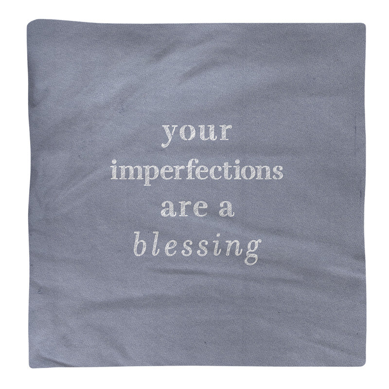 Polyester, Cotton No Pattern Square Napkin, Blue/White, 22" L x 22" W, Cotton