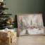 «Rustic Winter Landscape Country Christmas Pine Tree Holiday Decor», reproduction d'art sur toile encadrée-107117879-107117875