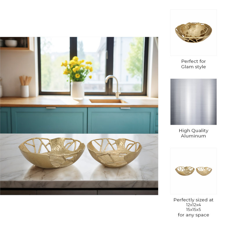 Marilyn Handmade Aluminum Decorative Bowl Set