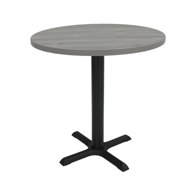 Table de pause ronde 30 po L, Noir, Gris clair