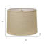 Abat-jour tambour en lin jaune clair-122876998