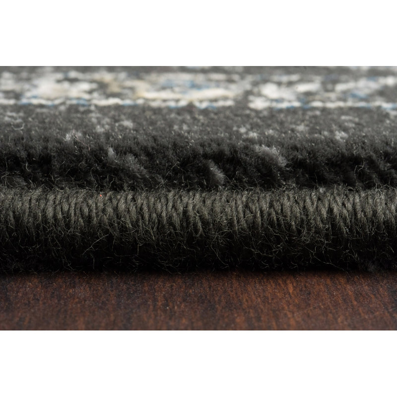 Tapis crème/gris oriental Attell, Rond 5 pi 3 po