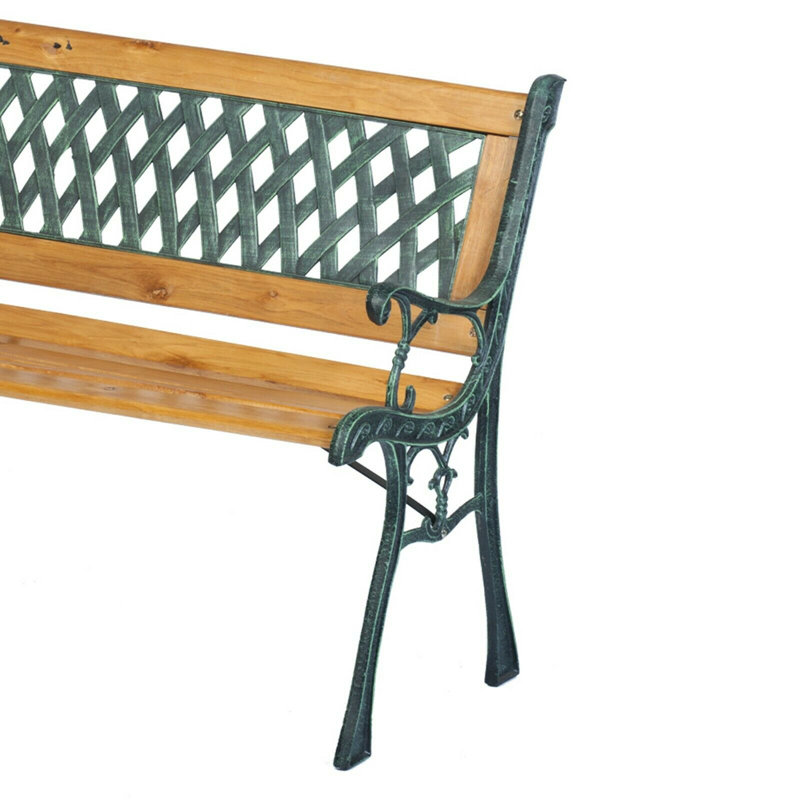 Mefford Powder Coated Steel Park Bench