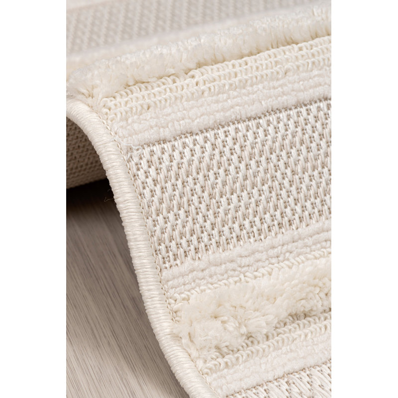 Salah Striped Machine Made Indoor / Outdoor Area Rug, Runner 80 x 300cm