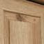 Armoire de rangement de style rustique brun pour la cuisine, la buanderie ou le salon, tablettes réglables, utilisation quotidienne fixe et rayonnage brun, processus d'assemblage simple