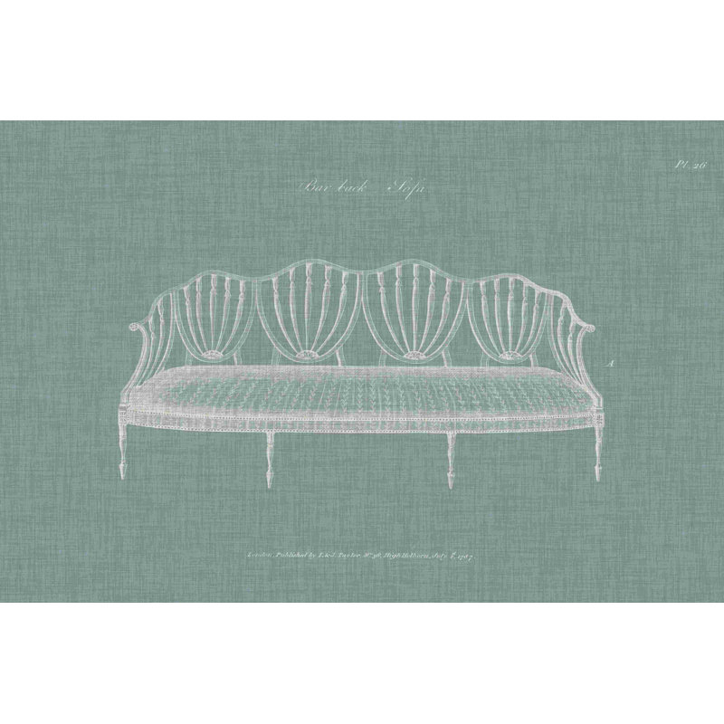 " Hepplewhite Sofas I " by Hepplewhite Painting Print, 8" H x 12" W  