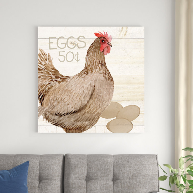 Vie à la ferme - Poulet III, H 36 po x l 36 po