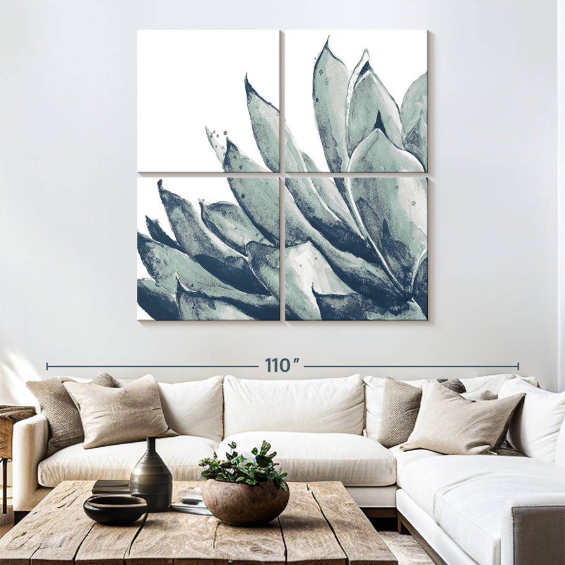 Harnek Blue Agave On White I