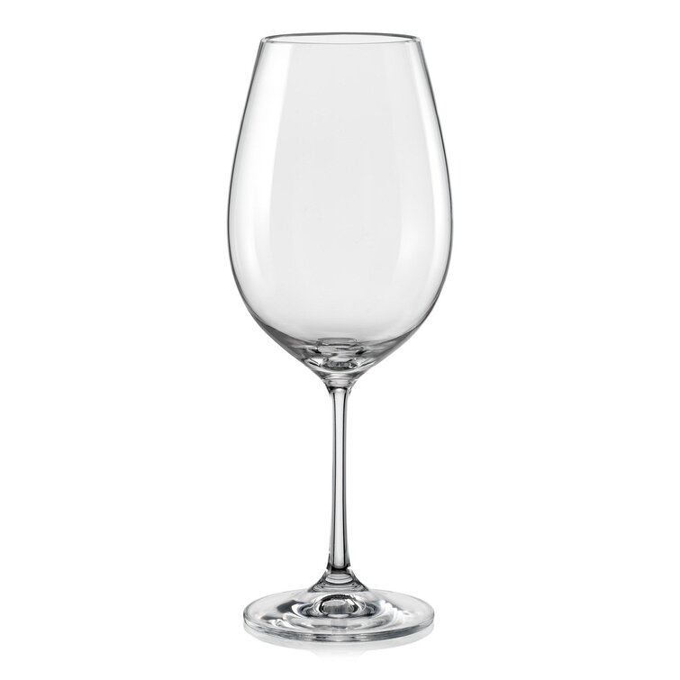 Rickita Wine Red Wine Glasses, Set of 4 (Set of 4) Latitude Run Color: Blue