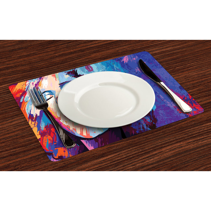 Polyester Abstract Rectangle Placemat