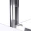 DreamLine Duet P 34 po x l 60 po x H 74 3/4 po Porte de douche semi-sans cadre en chrome avec base de douche blanche à drain à gauche-135743724-135743725-135926630