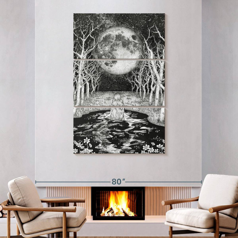 Oberle The Moonlight Bather, 74" H x 48" W