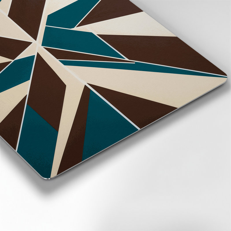 Art mural rigide en métal beige 99, H 12 po x l 18 po