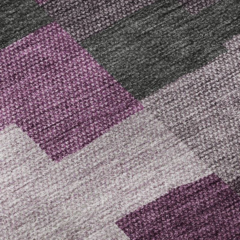Tapis Merlot Premium lavable à la machine, Rectangle 5 pi x 7 pi 6 po